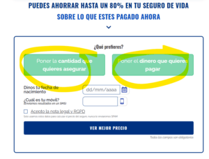 simulador de seguros de vida